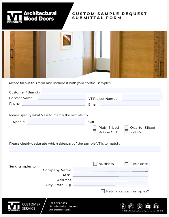 Physical Custom Sample Fee